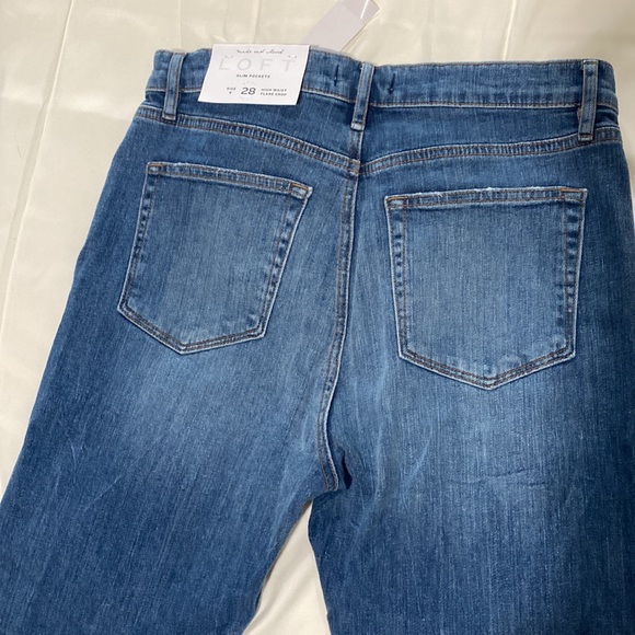 Loft high waisted flare crop jeans - Picture 3 of 4